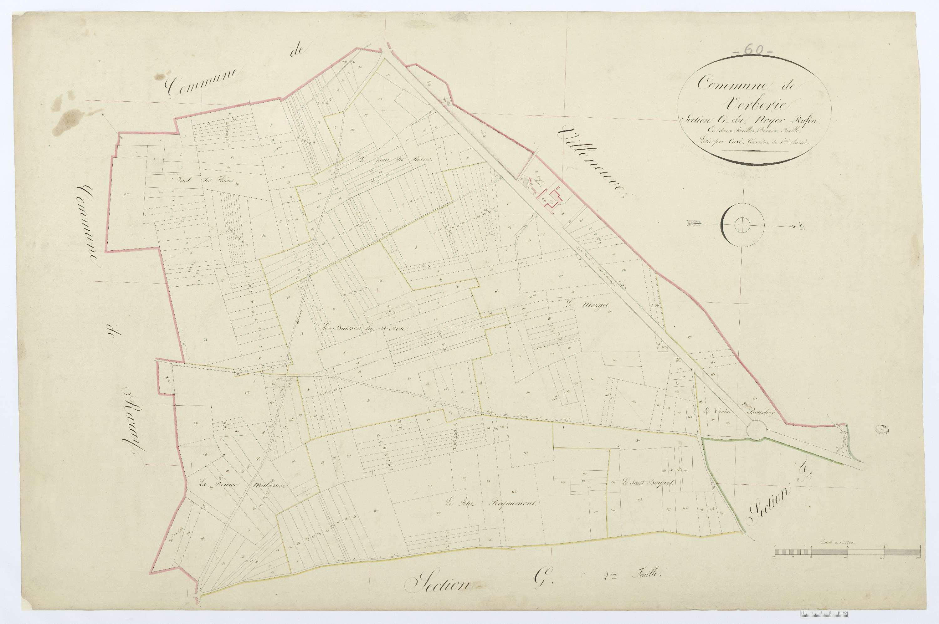 Verberie - Cadastre napoléonien, section G1