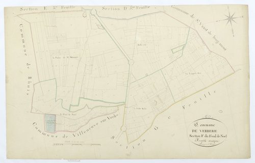 Verberie - Cadastre napoléonien, section F, feuille unique