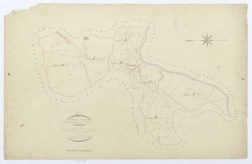 Verberie - Cadastre napoléonien, tableau d'assemblage