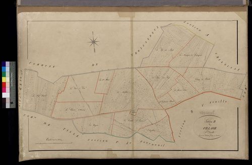 Verderel-lès-Sauqueuse - Cadastre napoléonien, section B1