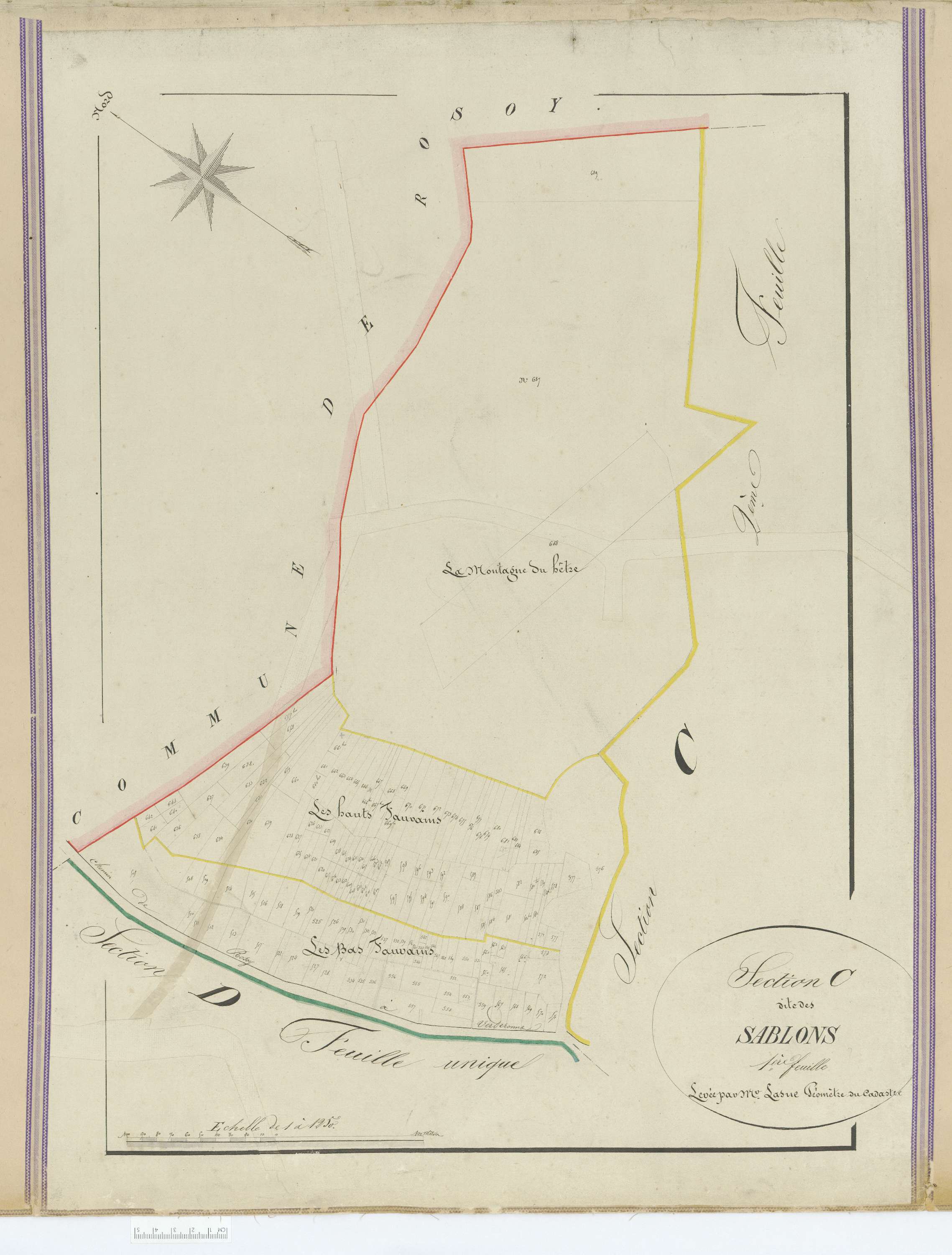 Verderonne - Cadastre napoléonien, section C1