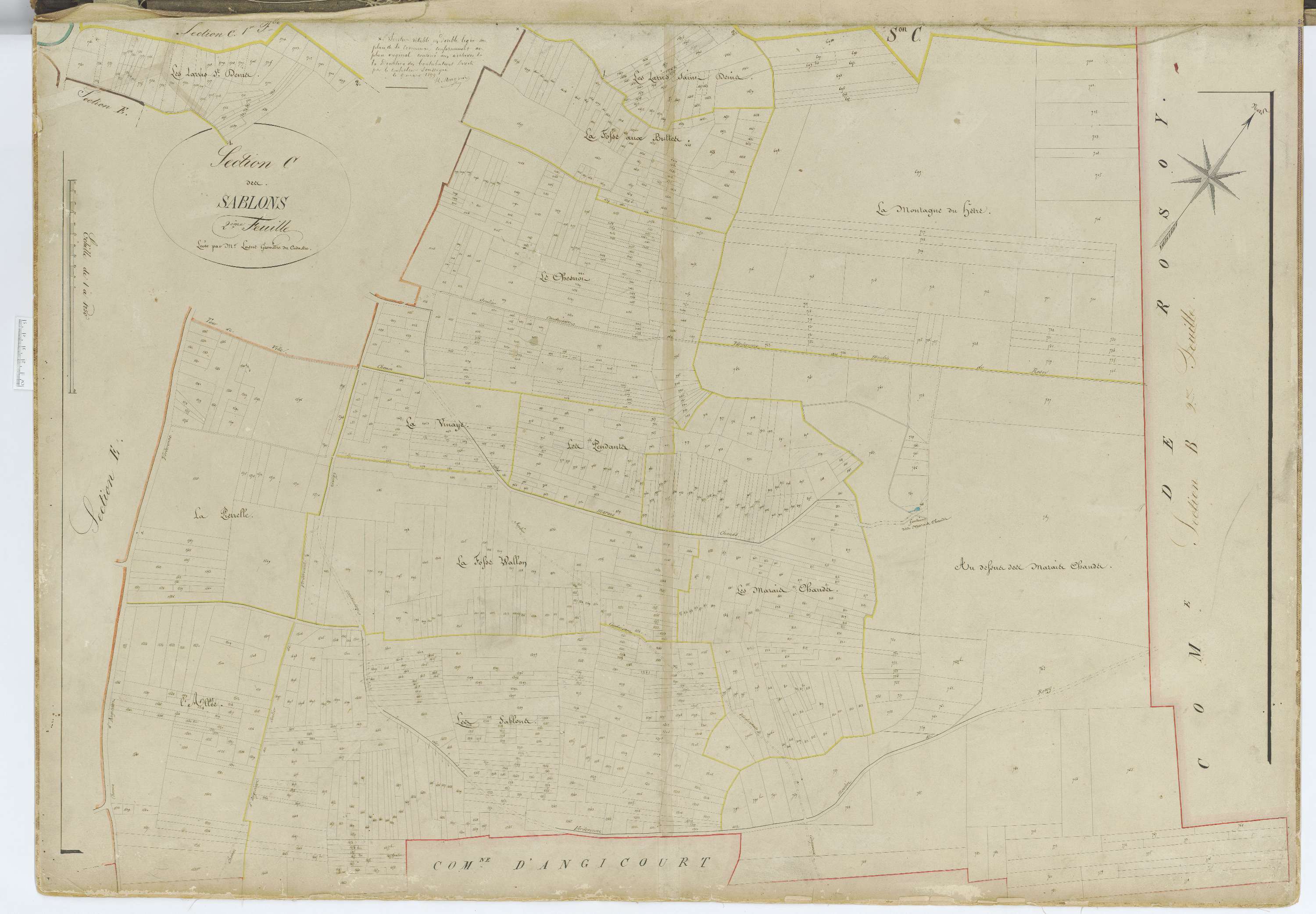 Verderonne - Cadastre napoléonien, section C2