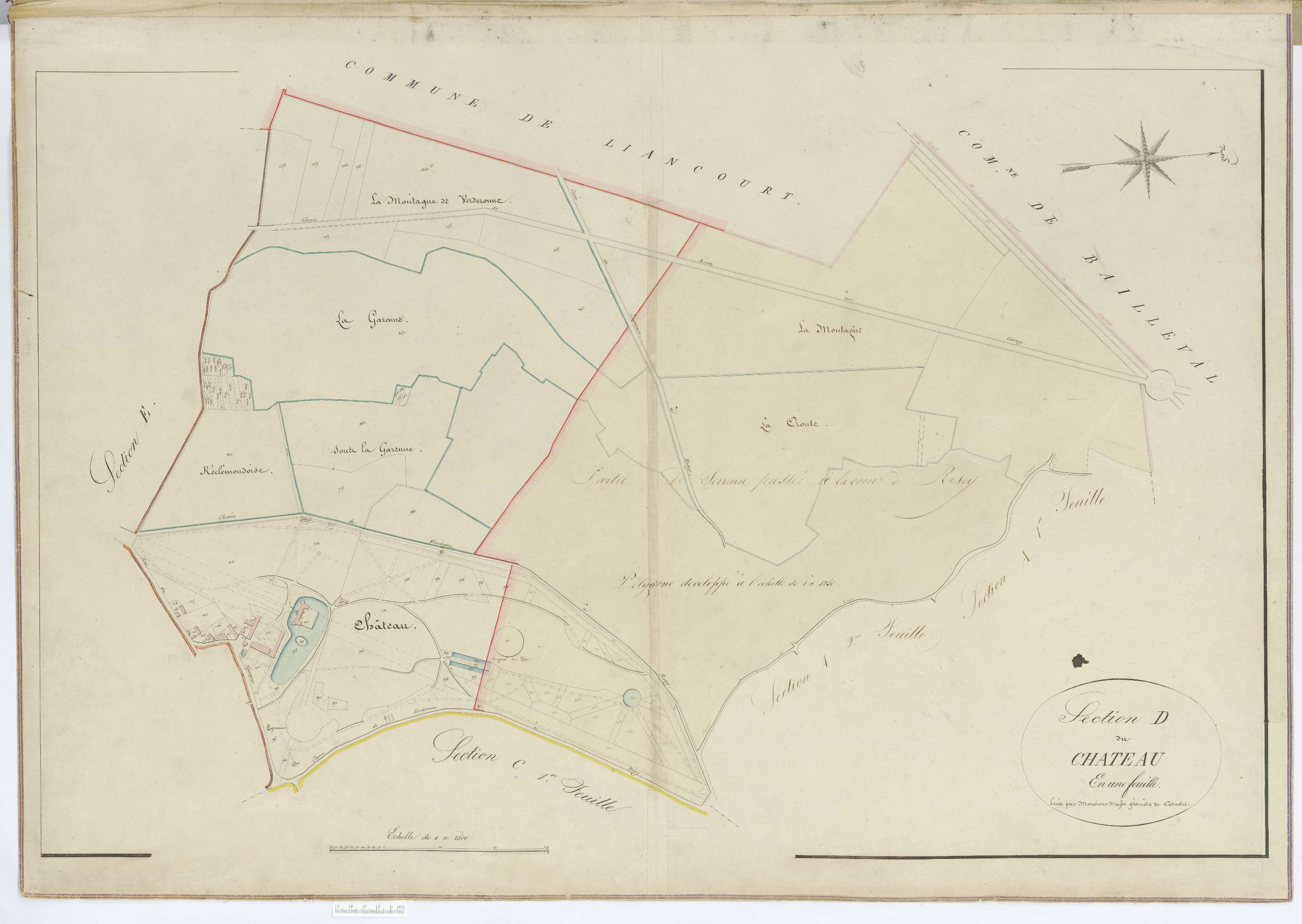 Verderonne - Cadastre napoléonien, section D1
