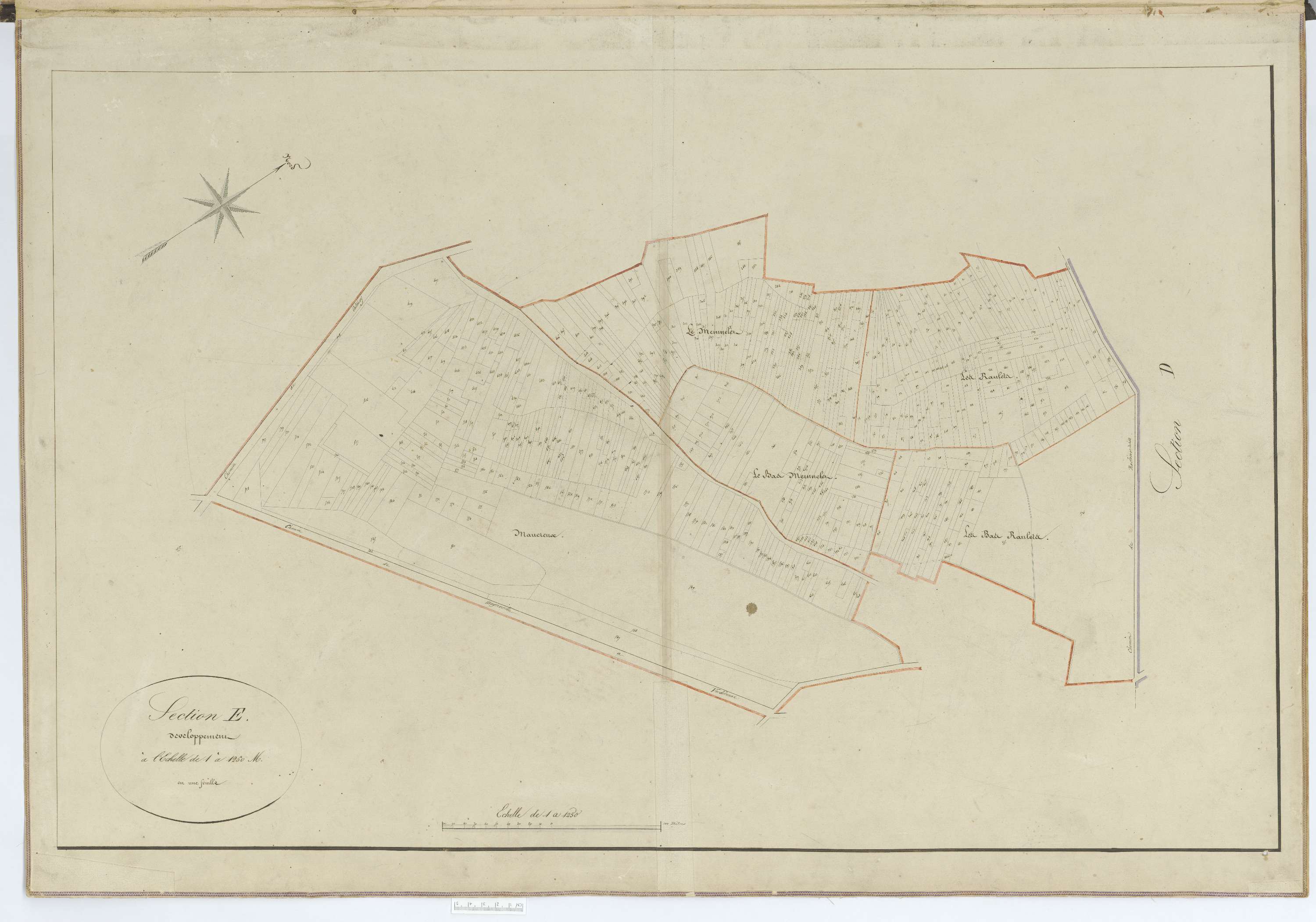 Verderonne - Cadastre napoléonien, section E2