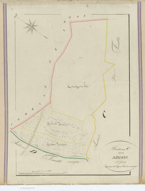 Verderonne - Cadastre napoléonien, section C1