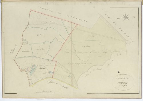 Verderonne - Cadastre napoléonien, section D1
