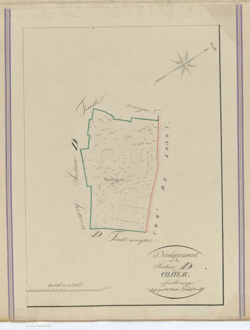 Verderonne - Cadastre napoléonien, section D2