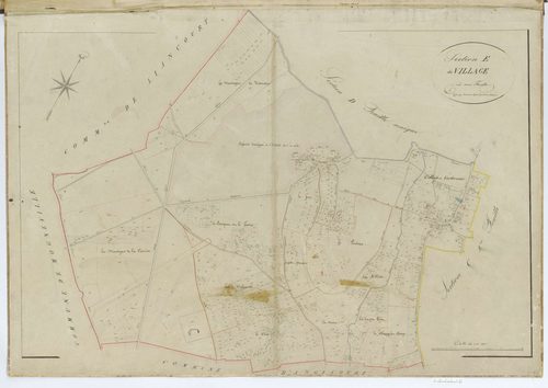 Verderonne - Cadastre napoléonien, section E1