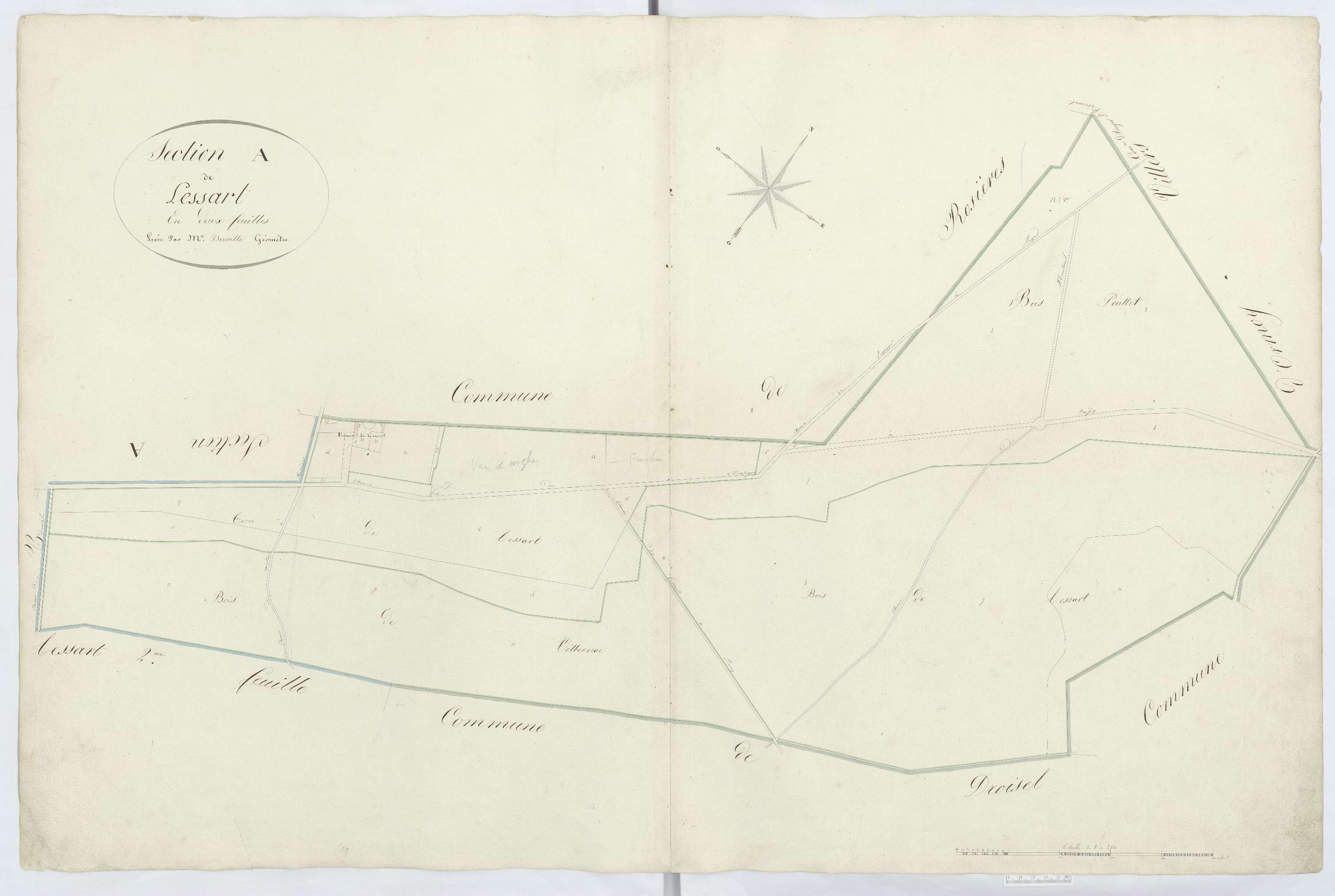 Versigny - Cadastre napoléonien, section A1