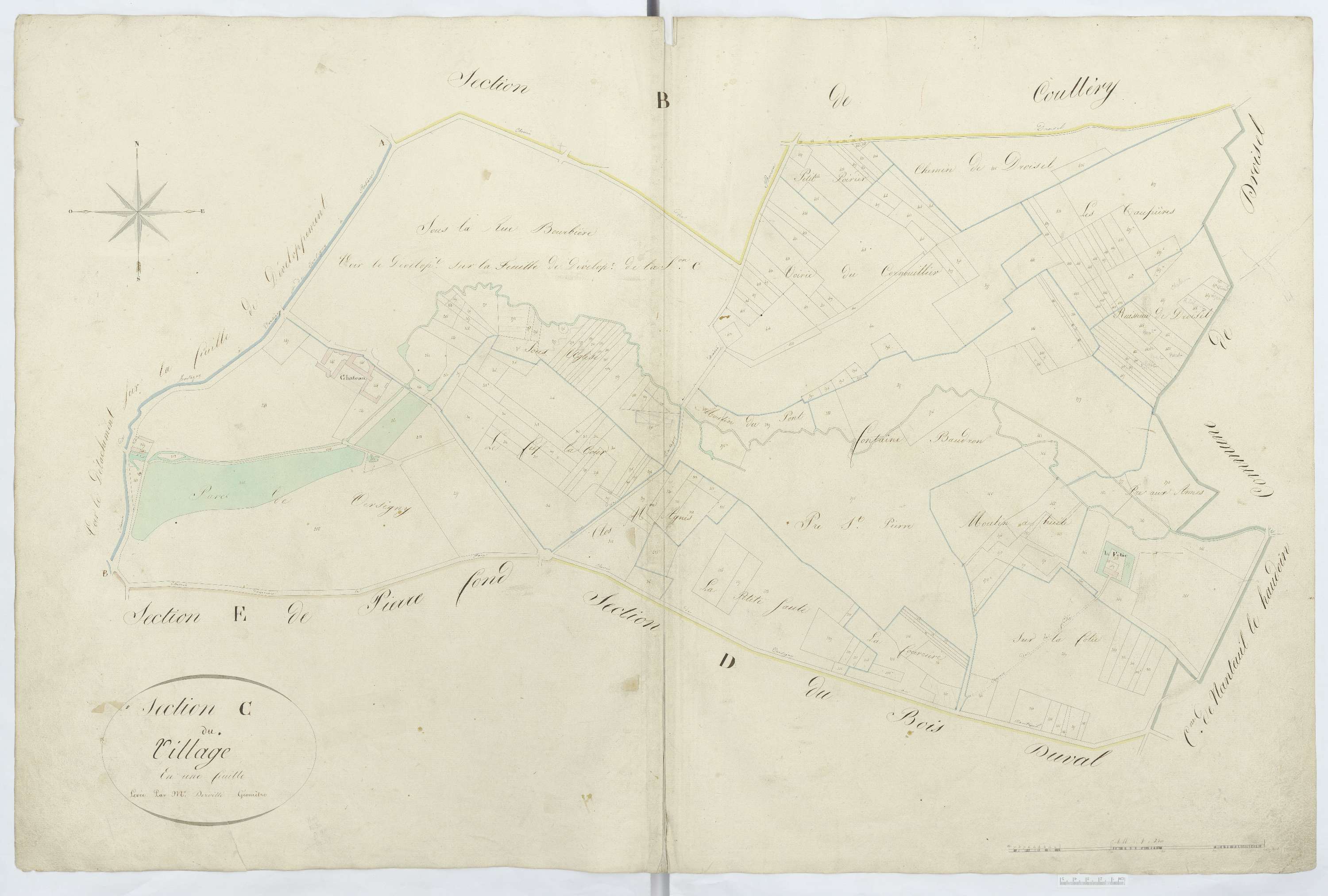 Versigny - Cadastre napoléonien, section C