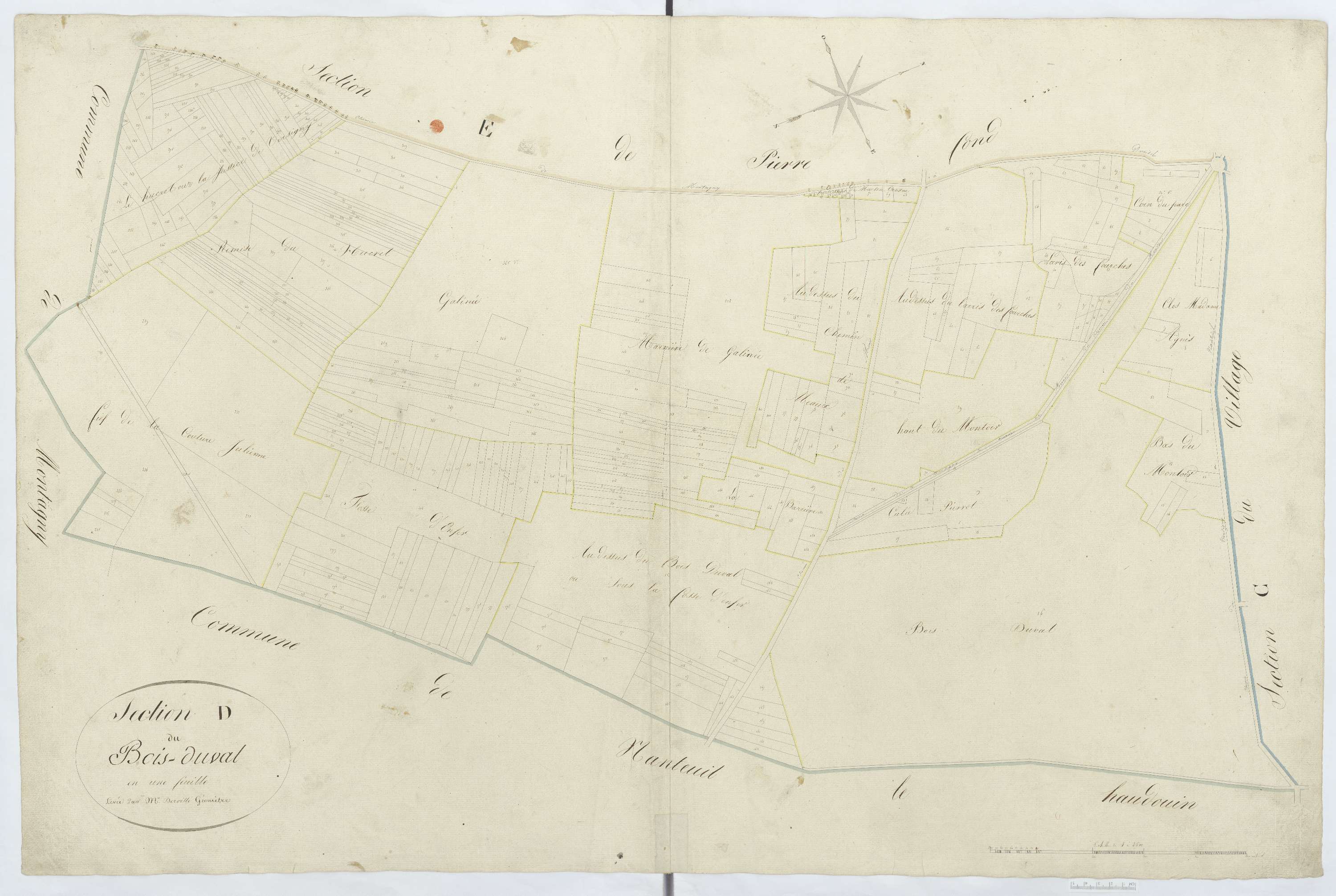 Versigny - Cadastre napoléonien, section D