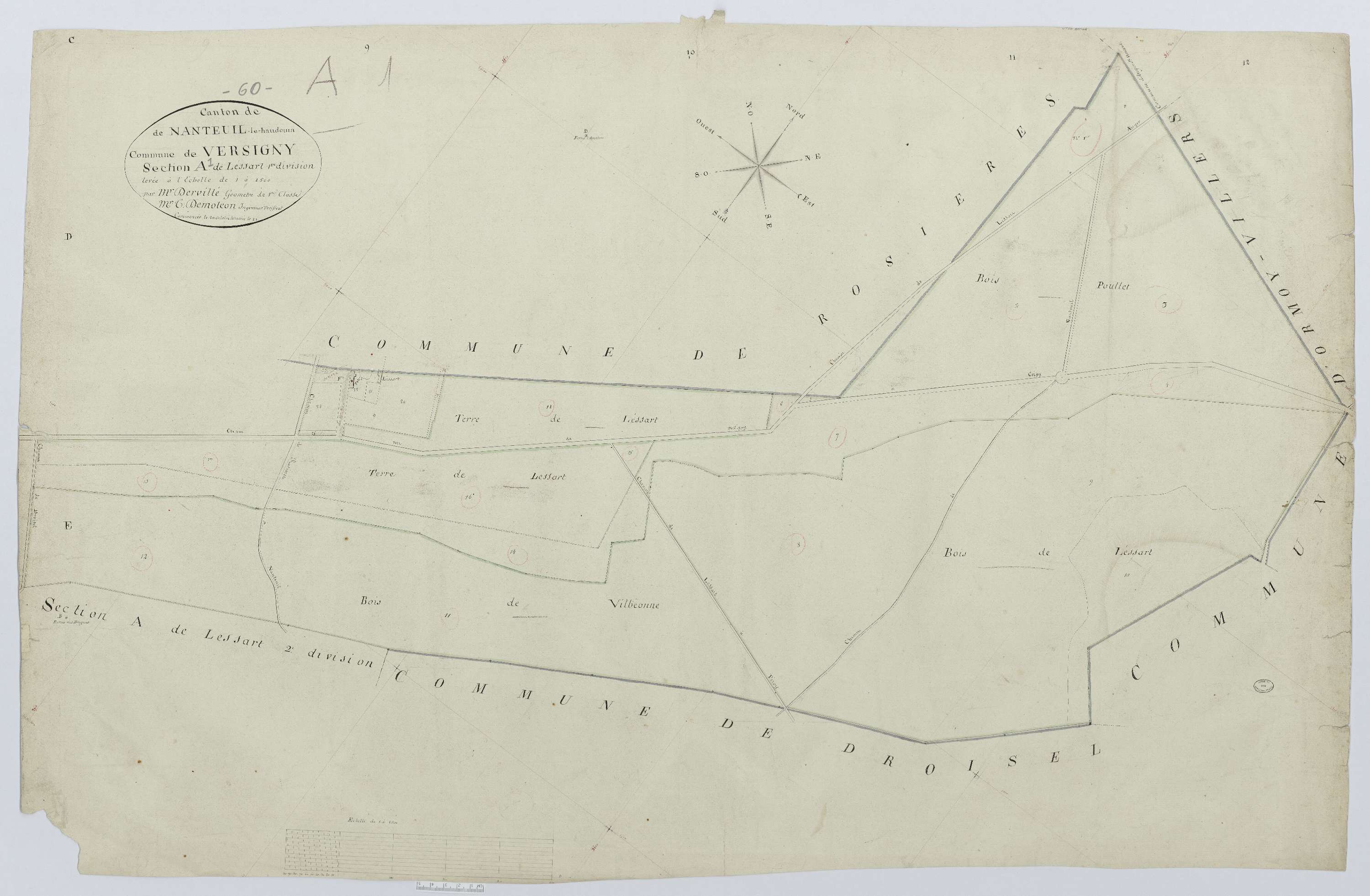 Versigny - Cadastre napoléonien, section A1