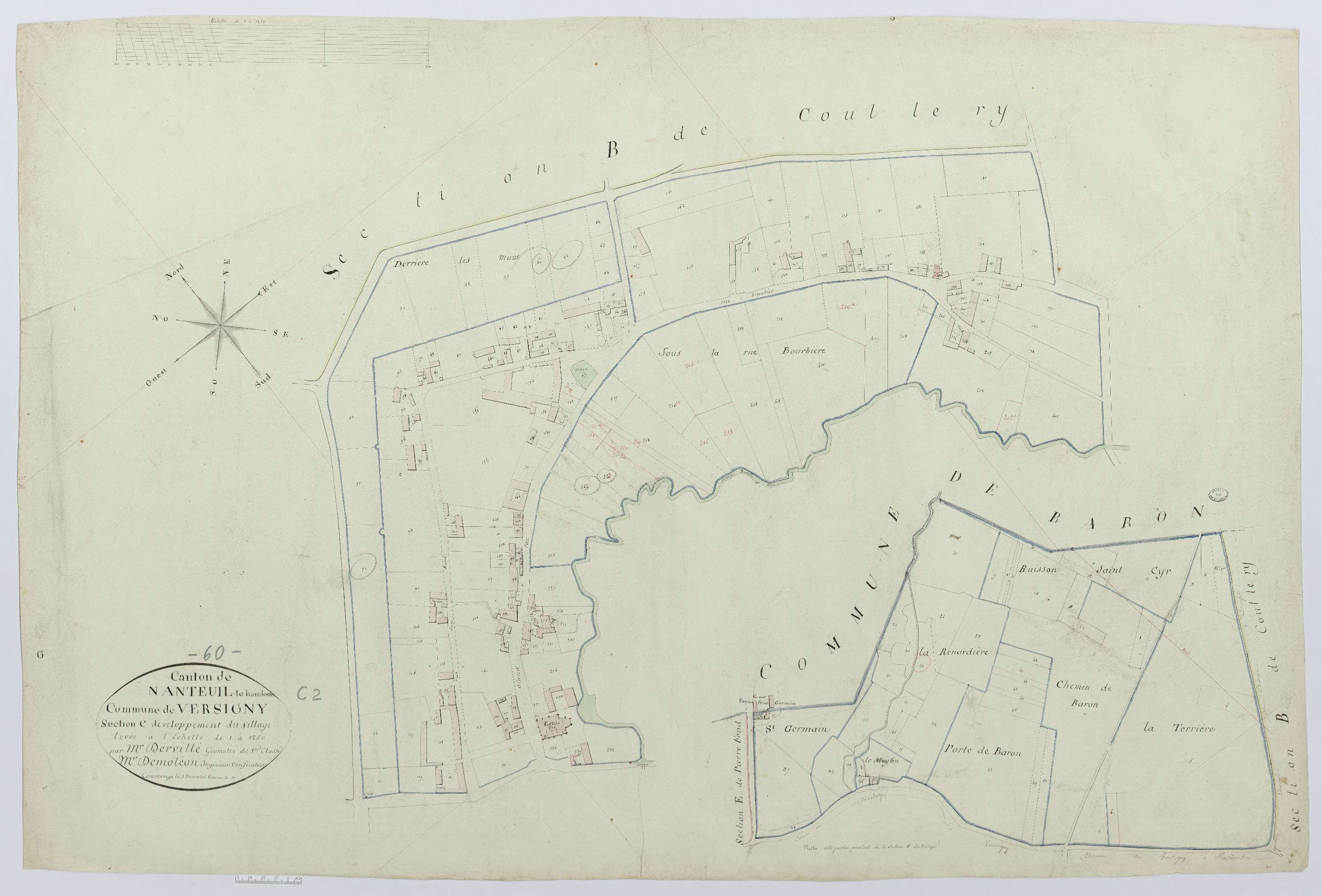 Versigny - Cadastre napoléonien, développement de la section C
