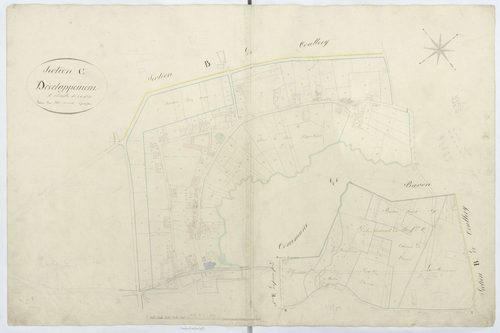 Versigny - Cadastre napoléonien, développement le la section C du village