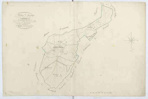Versigny - Cadastre napoléonien, tableau d'assemblage
