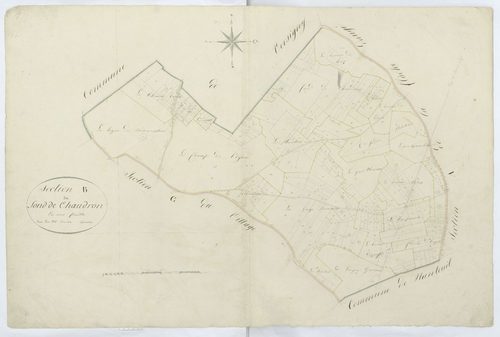 Versigny - Cadastre napoléonien, section B de Droiselles