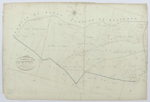 Versigny - Cadastre napoléonien, section B, feuille unique