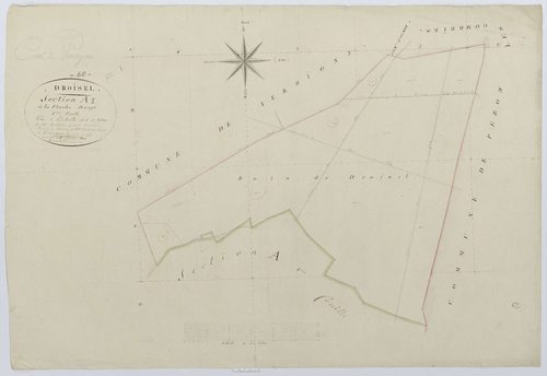 Versigny - Cadastre napoléonien, section A1 hameau de Droiselles