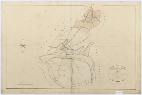 Vez - Cadastre napoléonien, tableau d'assemblage
