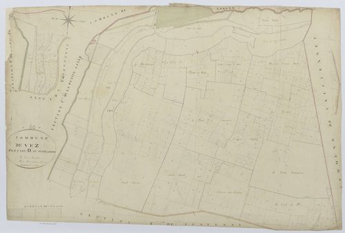 Vez - Cadastre napoléonien, section D, feuille unique