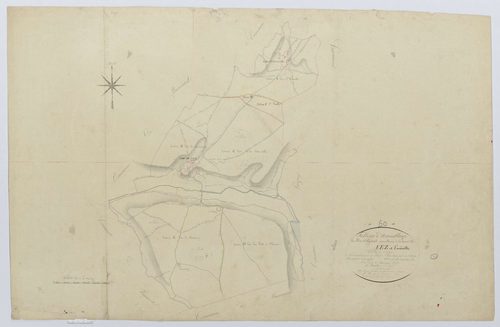 Vez - Cadastre napoléonien, tableau d'assemblage