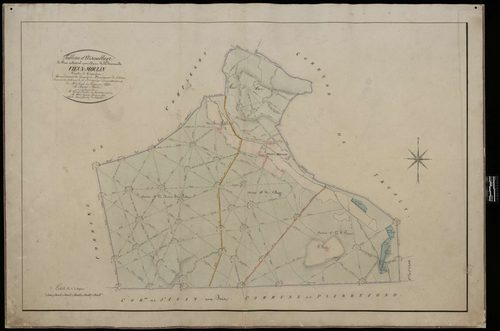 Vieux-Moulin - Cadastre napoléonien, tableau d'assemblage