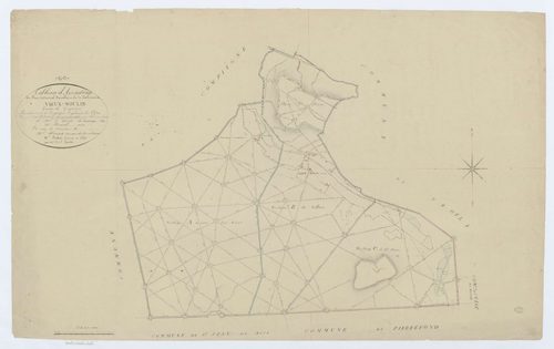 Vieux-Moulin - Cadastre napoléonien, tableau d'assemblage