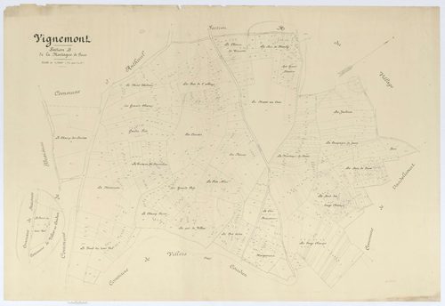 Vignemont - Cadastre napoléonien (copie), section B, feuille unique