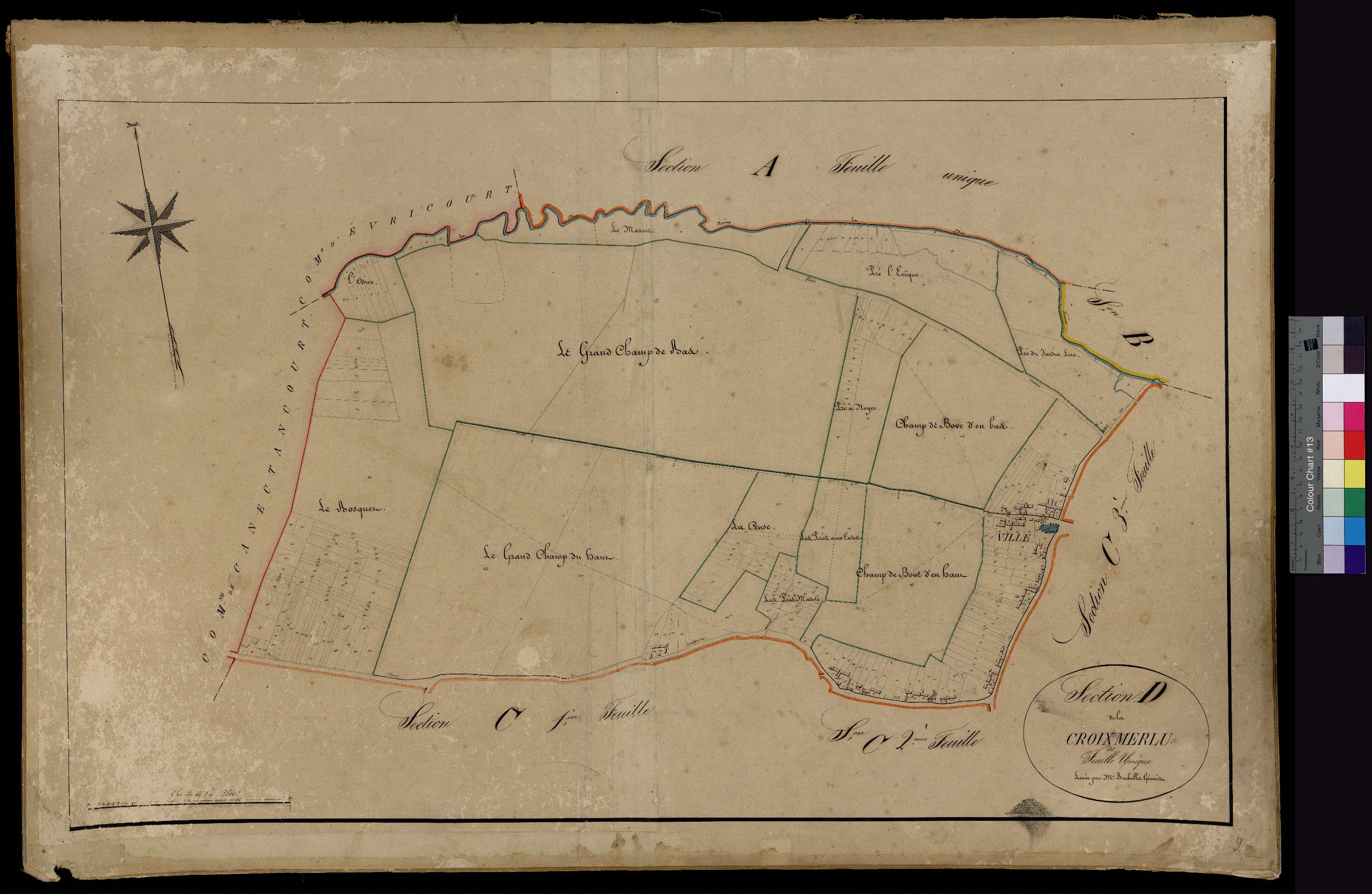 Ville - Cadastre napoléonien, section D