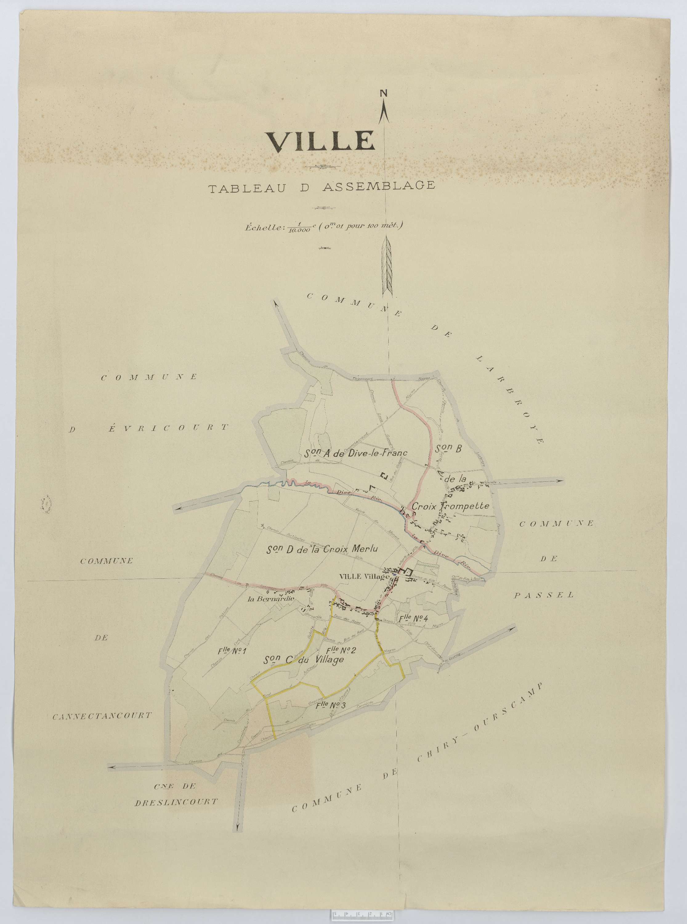 Ville - Cadastre napoléonien (copie), tableau d'assemblage