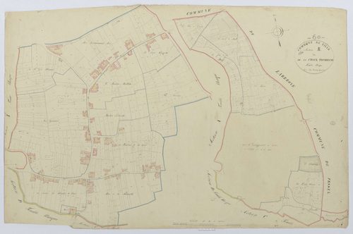 Ville - Cadastre napoléonien, section B, feuille unique
