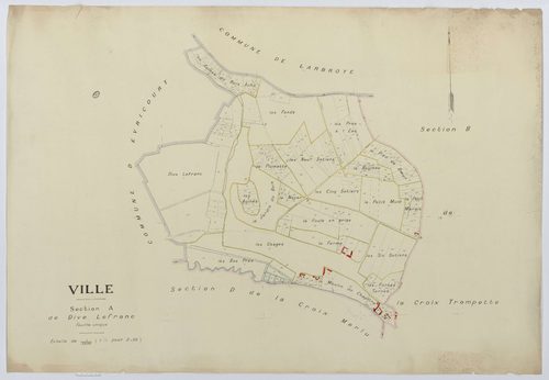 Ville - Cadastre napoléonien (copie), section A, feuille unique