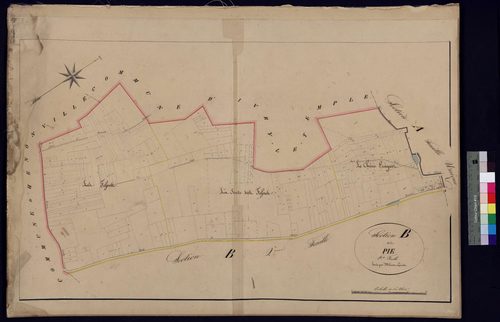 Villeneuve-les-Sablons - Cadastre napoléonien, section B1