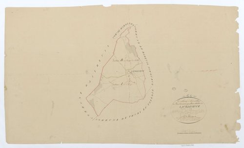 La Villeneuve-sous-Thury - Cadastre napoléonien, tableau d'assemblage