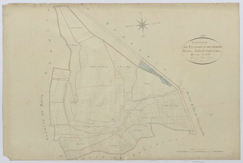 Villeneuve-sur-Verberie - Cadastre napoléonien, section A, feuille unique