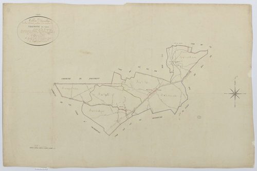 Villeneuve-sur-Verberie - Cadastre napoléonien, tableau d'assemblage