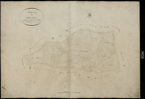 Villers-Saint-Barthélemy - Cadastre napoléonien, section C1