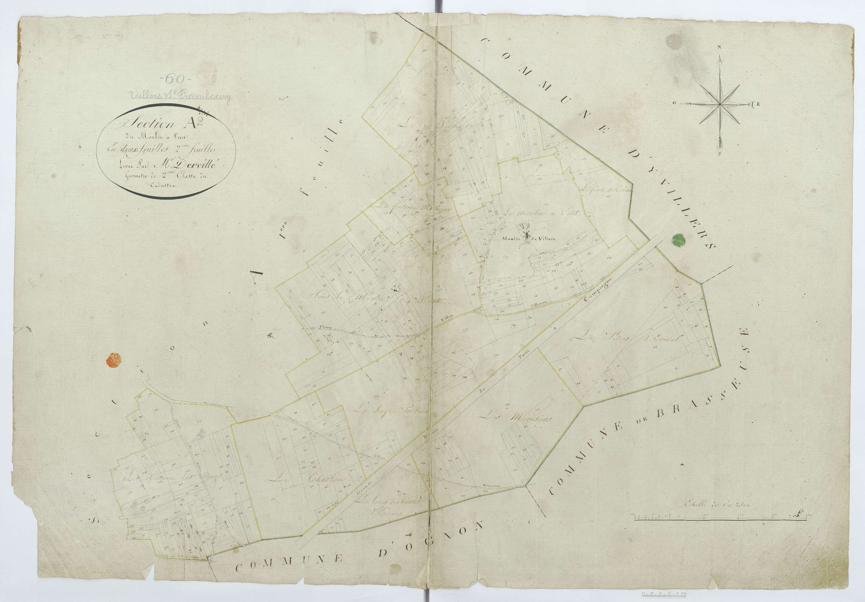 Villers-Saint-Frambourg - Cadastre napoléonien, section A2
