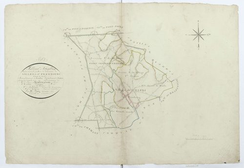 Villers-Saint-Frambourg - Cadastre napoléonien, tableau d'assemblage