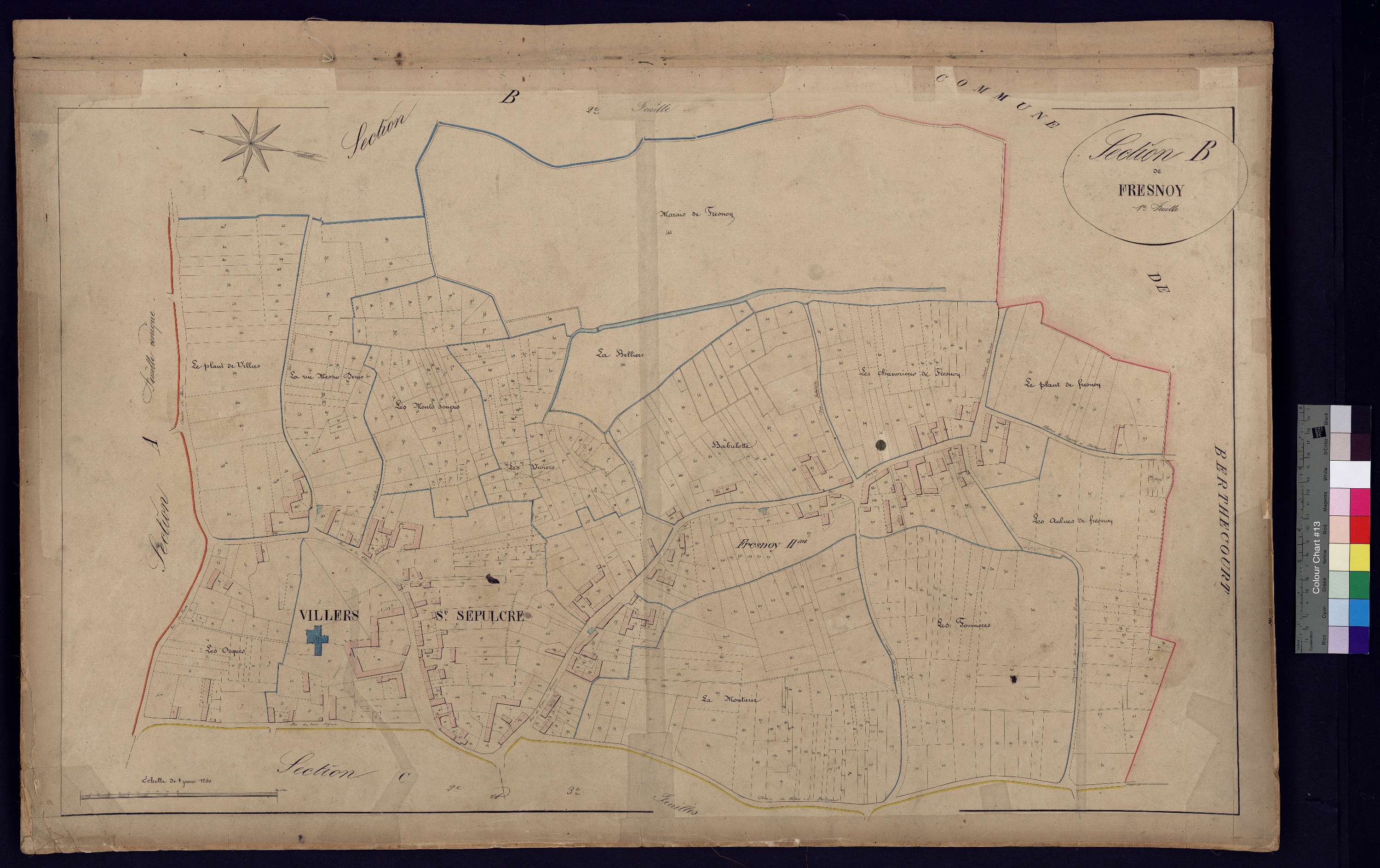 Villers-Saint-Sépulcre - Cadastre napoléonien, section B1