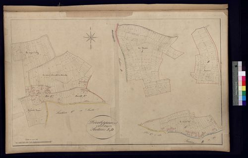 Villers-Saint-Sépulcre - Cadastre napoléonien, sections A et D, développements
