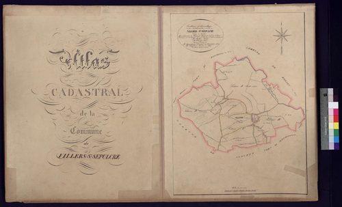 Villers-Saint-Sépulcre - Cadastre napoléonien, tableau d'assemblage