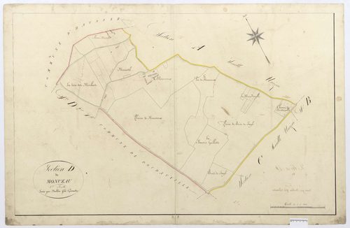 Villers-Vermont - Cadastre napoléonien, section D1