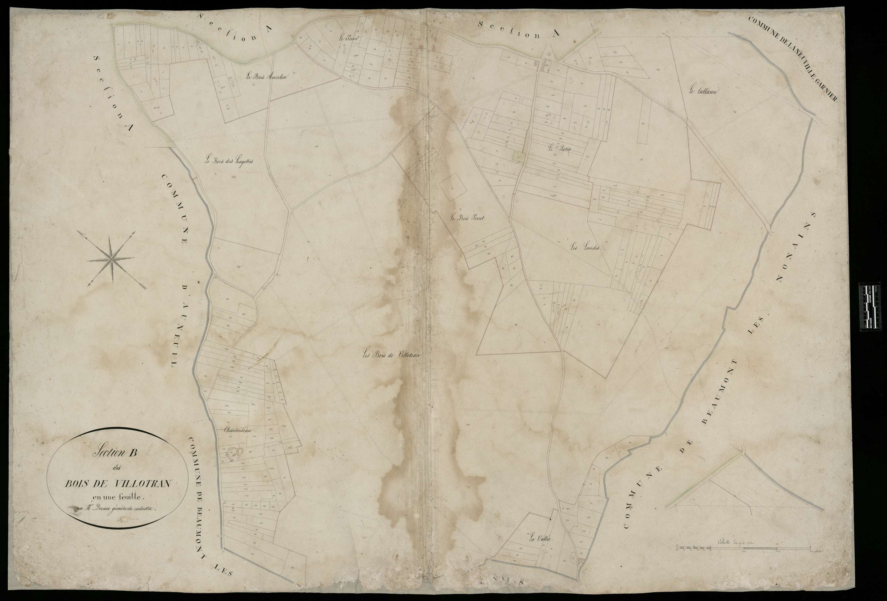 Villotran - Cadastre napoléonien, section B