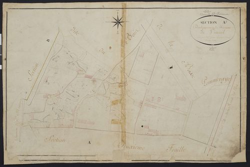 Vineuil-Saint-Firmin - Cadastre napoléonien, section A1