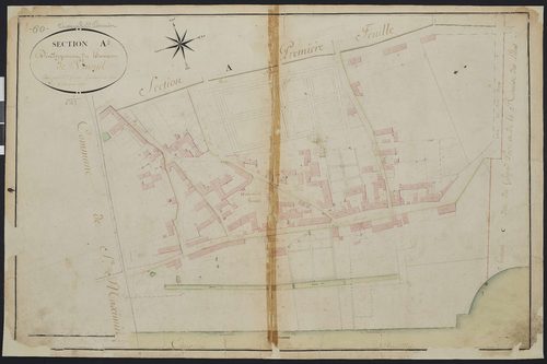 Vineuil-Saint-Firmin - Cadastre napoléonien, section A2