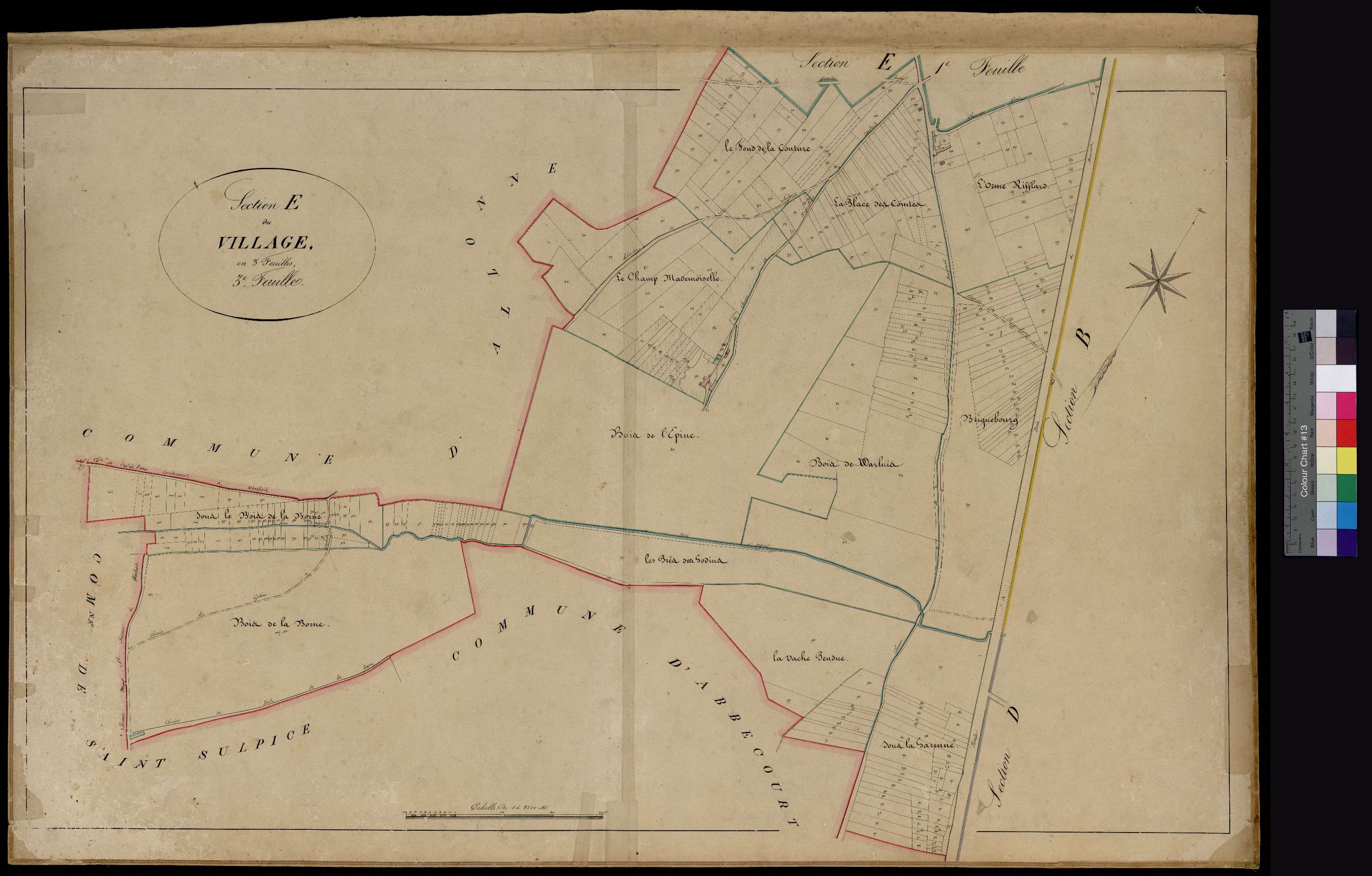 Warluis - Cadastre napoléonien, section E3