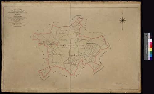 Warluis - Cadastre napoléonien, tableau d'assemblage