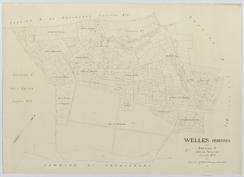 Welles-Pérennes - Cadastre napoléonien (copie), section B2