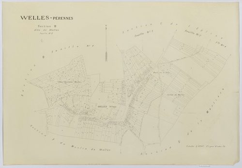 Welles-Pérennes - Cadastre napoléonien (copie), section D2